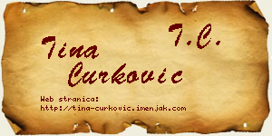 Tina Ćurković vizit kartica